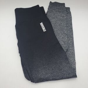 Gymshark Adapt Ombre Seamless Leggings Black/Marl Women's Small